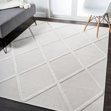 Salines Diamond Trellis Indoor/outdoor Area Rug
